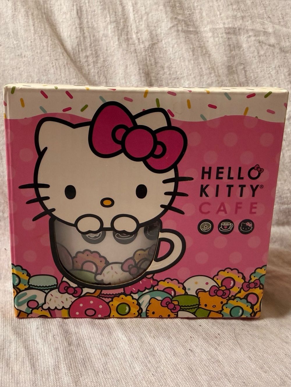 Hello Kitty Pink Donut Cafe Mug Gift